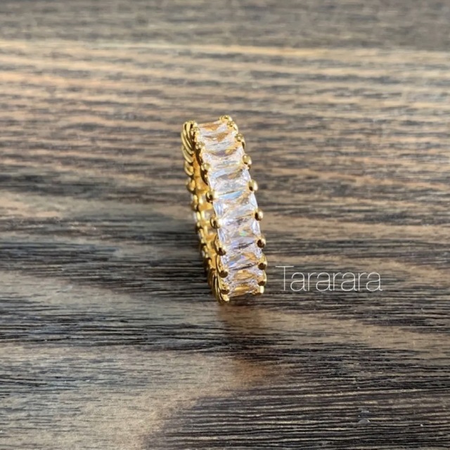 ●stainlessCzフルエタニティRing G●金属アレルギー対応 レディースのアクセサリー(リング(指輪))の商品写真