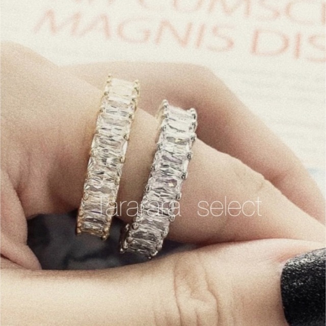 ●stainlessCzフルエタニティRing G●金属アレルギー対応 レディースのアクセサリー(リング(指輪))の商品写真