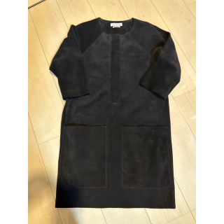 イザベルマラン(Isabel Marant)のイザベルマランエトワール　スエードワンピース　ブラック(ひざ丈ワンピース)