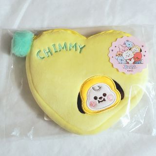 ビーティーイシビル(BT21)のBT21 ハートポーチ CHIMMY チミー(キャラクターグッズ)