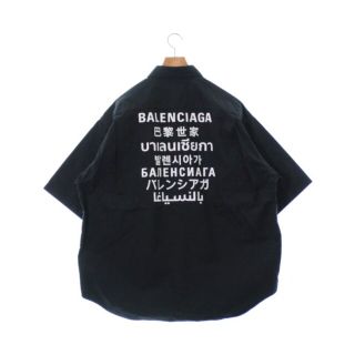 Balenciaga - BALENCIAGA バレンシアガ カジュアルシャツ 39(M位) 黒x