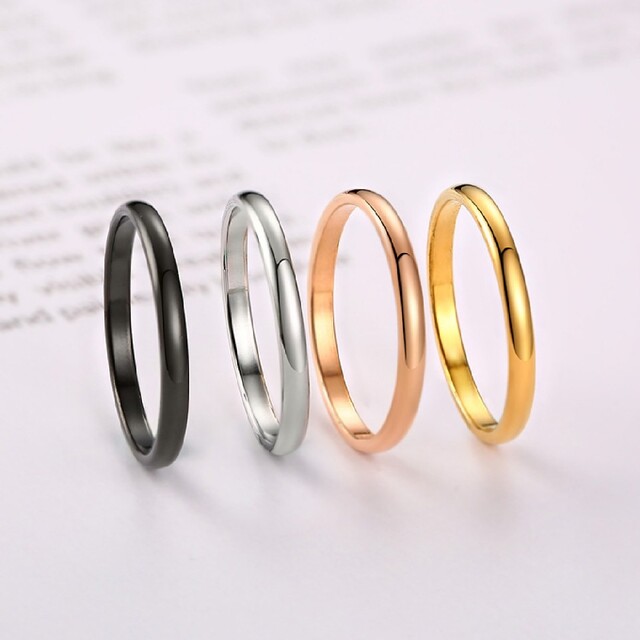 【大人気♪】指輪 リング メンズ レディース アクセサリー 2mm ピンキーリン メンズのアクセサリー(リング(指輪))の商品写真