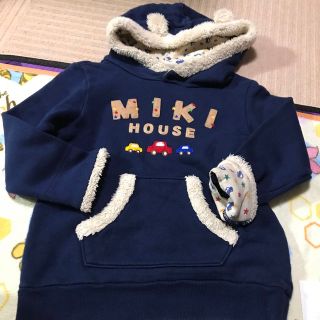 ミキハウス(mikihouse)のミキハウス　フード付きトレーナー120(Tシャツ/カットソー)