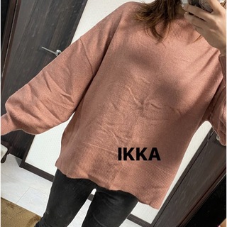 イッカ(ikka)のikka バックスリットニット  ニットセーター(ニット/セーター)