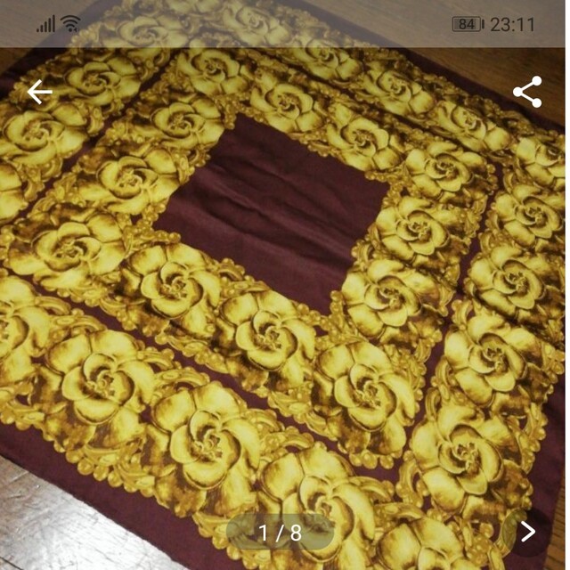 バンダナ/スカーフ584美品　CHANEL　シャネル　スカーフ　シルク100%　花柄　薔薇