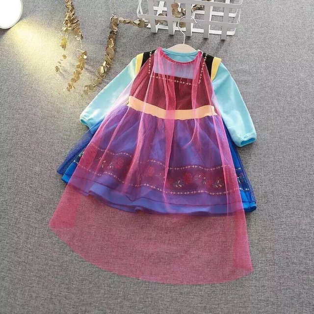 プリンセス コスチューム なりきり ワンピース ドレス  キッズ/ベビー/マタニティのキッズ服女の子用(90cm~)(ワンピース)の商品写真