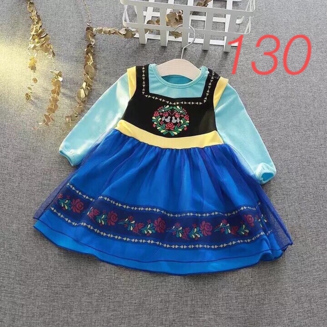 プリンセス コスチューム なりきり ワンピース ドレス  キッズ/ベビー/マタニティのキッズ服女の子用(90cm~)(ワンピース)の商品写真