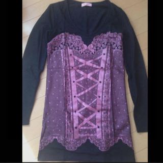 マーズ(MA＊RS)のMA＊RS レースロングＴシャツ(ミニワンピース)