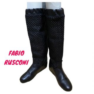 ファビオルスコーニ(FABIO RUSCONI)の【FABIO RUSCONI】レザーロングブーツ(ブーツ)