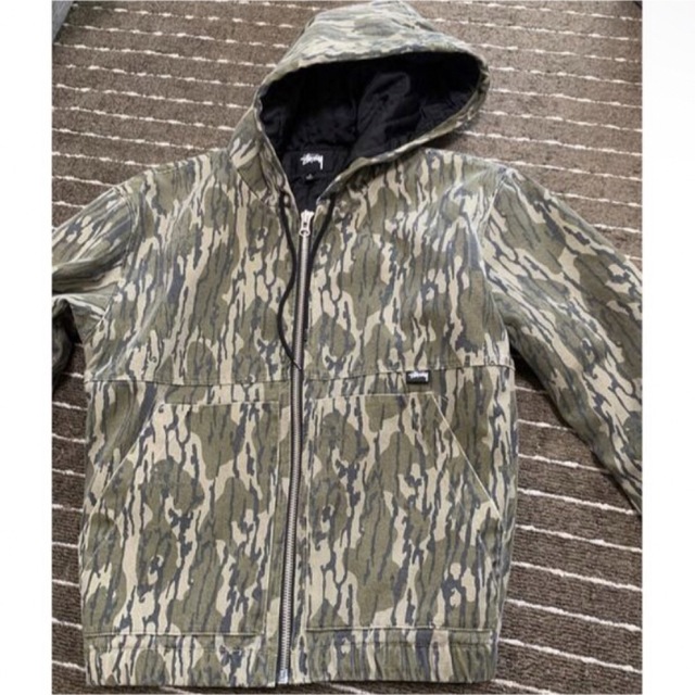 stussy mossy oak work hooded jacket Lサイズ 印象のデザイン 48.0 