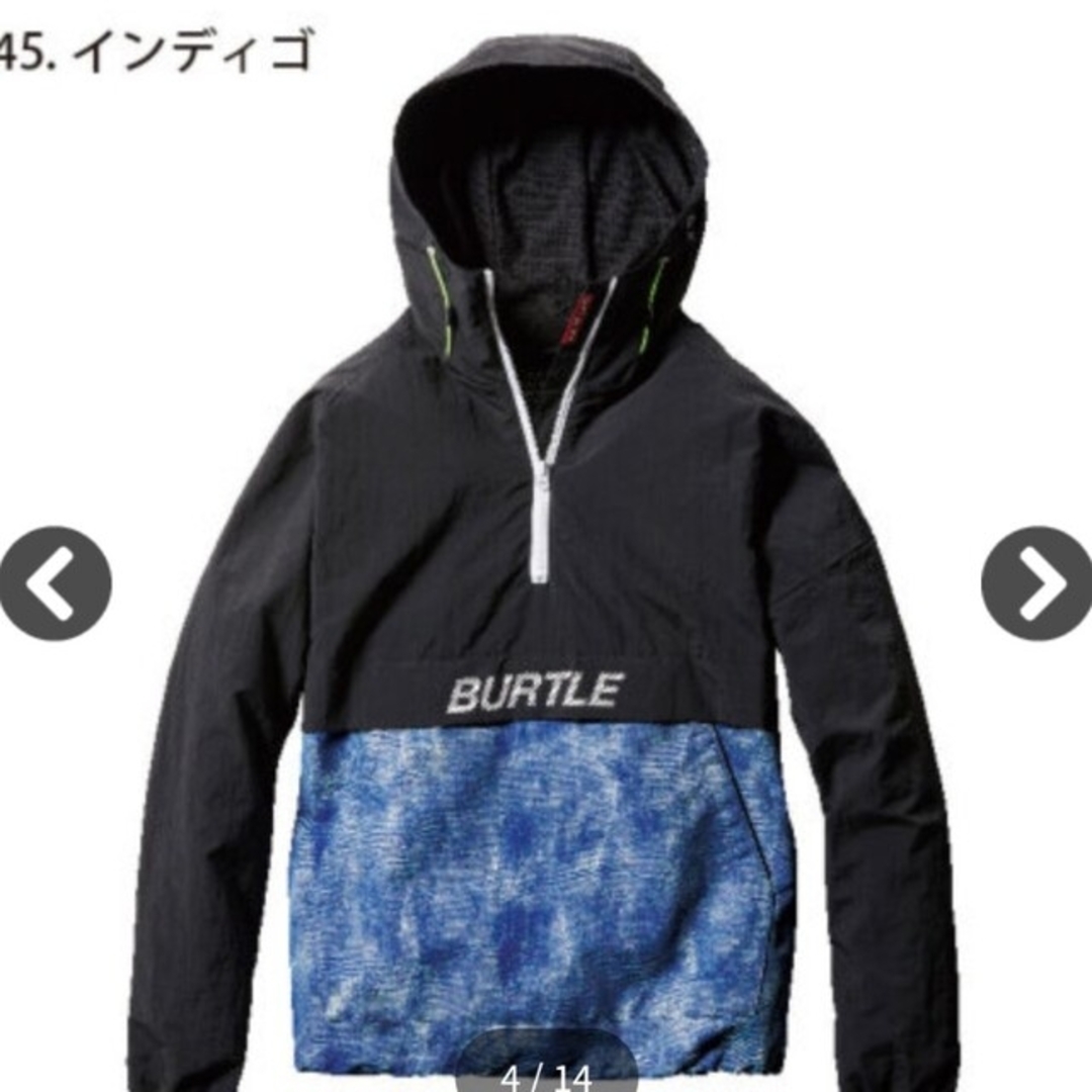 BURTLE(バートル)のバートル!アノラックパーカーMインディゴ！ メンズのトップス(パーカー)の商品写真