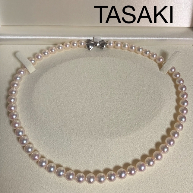 【超美品】TASAKIパールネックレス 7.3-7.5mm約42cm