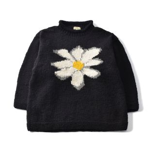 ROLL NECK KNIT-FLOWER MacMahon Knitting(ニット/セーター)