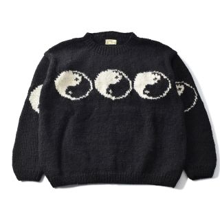 ランチキ(RANTIKI（乱痴気）)のLINE YIN & YANG CREW NECK KNIT(ニット/セーター)