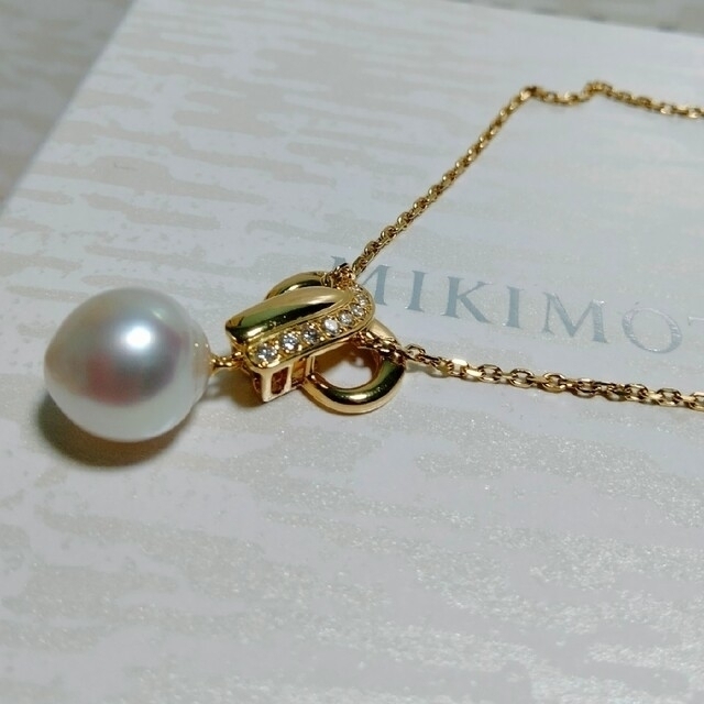 ミキモトパールペンダントネックレス　k18白蝶真珠