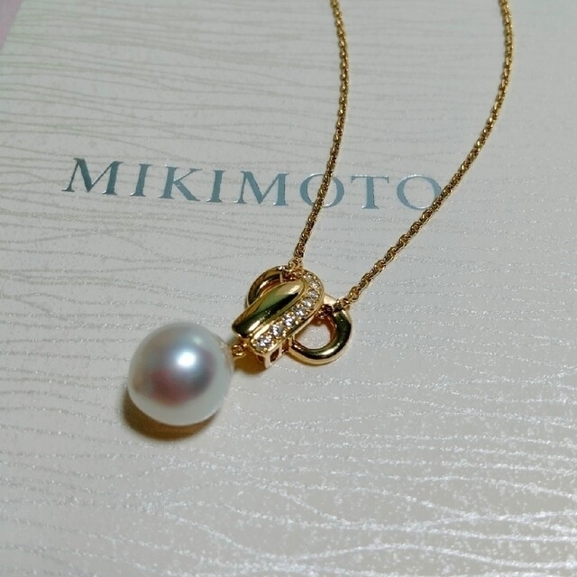 ミキモトパールペンダントネックレス　k18白蝶真珠