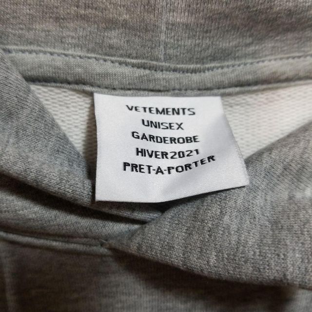 【美品】Vetements 希少☆ユニコーン　フーディー　グレーM　パーカー