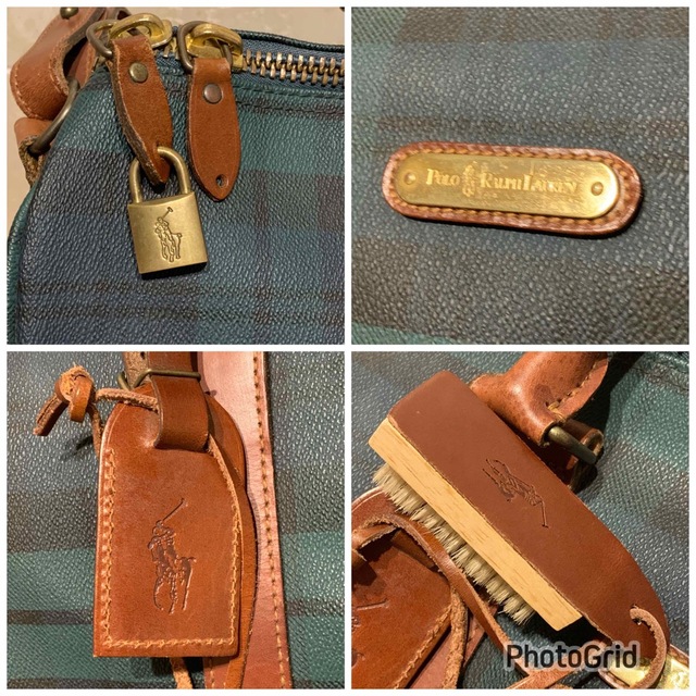 POLO RALPH LAUREN(ポロラルフローレン)の【良品】ラルフローレン　ボストンバッグ 2way　大容量　希少モデル　レザー メンズのバッグ(ボストンバッグ)の商品写真