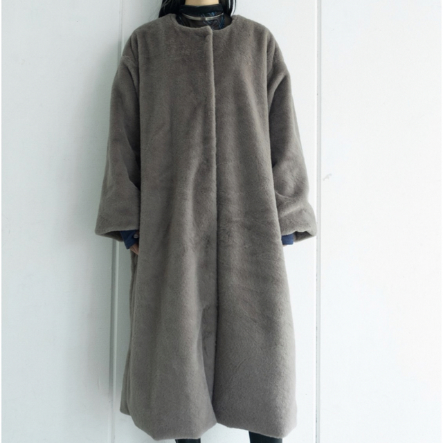 MARTE sahara フェイクファーロングコート www.krzysztofbialy.com marte キルティングコート