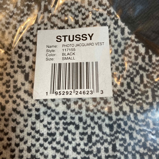 STUSSY Photo Jacquard Vest Black S | www.jarussi.com.br