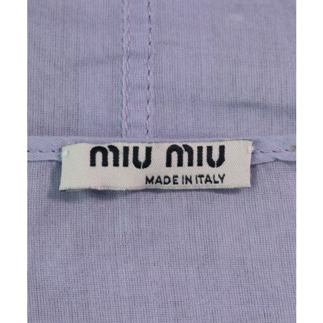 miumiu(ミュウミュウ)のMiu Miu ミュウミュウ ブラウス 38(S位) 紫 【古着】【中古】 レディースのトップス(シャツ/ブラウス(長袖/七分))の商品写真