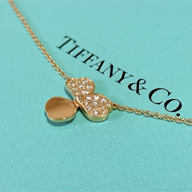 Tiffany & Co. - 美品 ティファニー Tiffany ペーパーフラワー ダイヤモンドネックレス