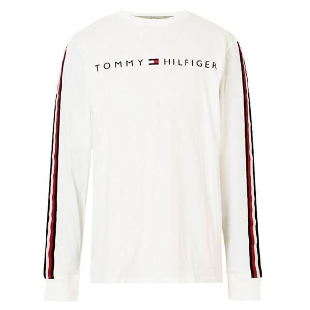 TOMMY HILFIGER(トミーヒルフィガー)のNASH LS TEE　ロングスリーブTシャツ　ホワイト　Mサイズ メンズのトップス(Tシャツ/カットソー(七分/長袖))の商品写真