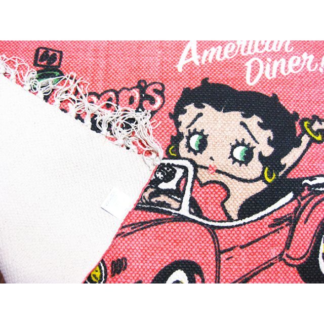 ベティちゃん コットンマット (ドライブイン) ピンク BETTY 玄関 ベティちゃん コットンマット (ドライブイン) ピンク BETTY 玄関