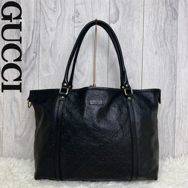 人気定番♡A4収納可♡シマ♡GG♡GUCCI グッチ ショルダー トートバッグ-