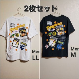 ドラゴンボール(ドラゴンボール)の2枚セット 送料込 未使用 ドラゴンボール Tシャツ メンズ LL M(その他)