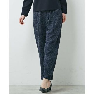 メルローズクレール(MELROSE claire)の【ネイビー】【ツィードカシュクールテーパードパンツ】(その他)