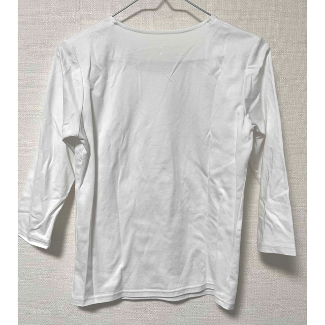 ORIHICA(オリヒカ)のオリヒカ　カットソー　七分袖　白　Sサイズ レディースのトップス(カットソー(長袖/七分))の商品写真