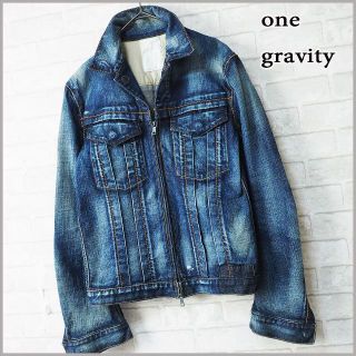 ワングラビティ(ONE GRAVITY)の【one gravity】L/スキッパーカラー/ストレッチ デニム ジャケット(Gジャン/デニムジャケット)