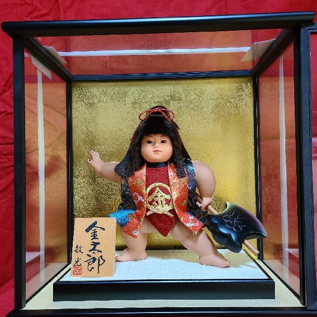 ♡再度、大幅値下げ♡五月人形 裸金太郎 熊乗り 文雅作『足柄 ♡再度、大幅値下げ♡五月人形 裸金太郎 熊乗り 文雅作『足柄