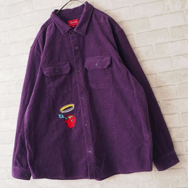 希少【supreme】奇抜刺繍/コーデュロイ/ビッグシルエット/CPO