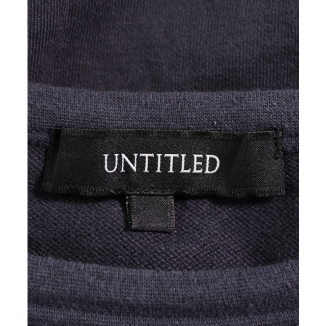 UNTITLED(アンタイトル)のUNTITLED アンタイトル スウェット M 紺 【古着】【中古】 レディースのトップス(トレーナー/スウェット)の商品写真