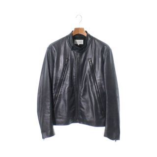 Maison Margiela メゾンマルジェラ ライダース 44(S位) 紺系 【古着】【中古】(ライダースジャケット)