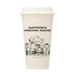 スターバックスコーヒー(Starbucks Coffee)のスターバックス　リユーザブルカップ PEANUTS オフホワイト 473ml(その他)