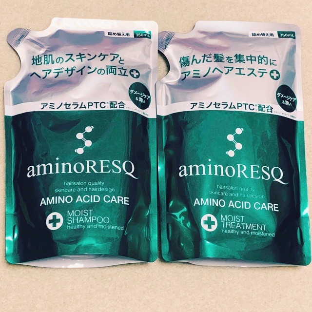aminoRESQ（AQUA NOA）(アミノレスキュー)の新品 アミノレスキュー シャンプー トリートメント コスメ/美容のヘアケア/スタイリング(シャンプー/コンディショナーセット)の商品写真