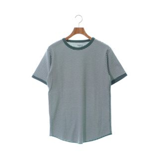 ヘインズ(Hanes)のHanes ヘインズ Tシャツ・カットソー L 緑x白(ボーダー) 【古着】【中古】(Tシャツ/カットソー(半袖/袖なし))