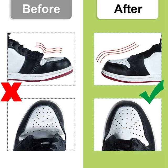 シューガード 【2足分】L メンズ 黒 シワ防止 シューキーパー スニーカー メンズの靴/シューズ(スニーカー)の商品写真