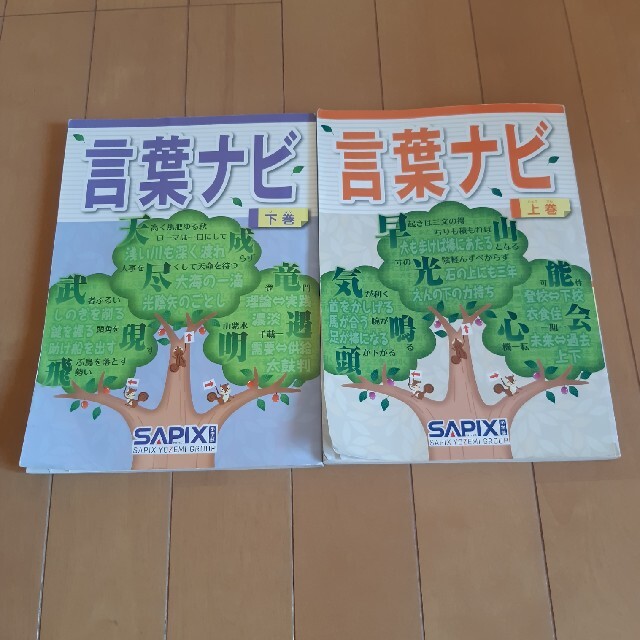 サピックス SAPIX 言葉ナビ　 上下セット 国語