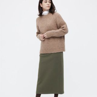 ユニクロ(UNIQLO)のユニクロ　ソフトボアスウェットスカート(ロングスカート)