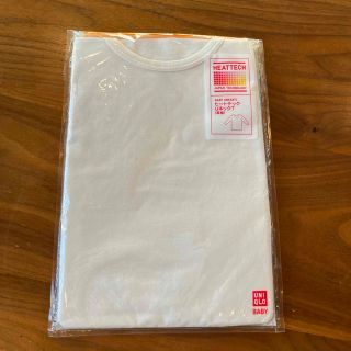 ユニクロ(UNIQLO)のユニクロ　ヒートテックUネックT （長袖）　ホワイト(肌着/下着)