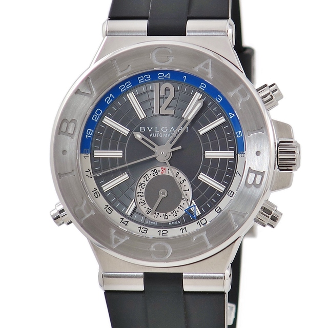 BVLGARI - ブルガリ  ディアゴノ GMT DG40C14SVDGMT 自動巻き メ