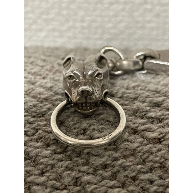 BILL WALL LEATHER(ビルウォールレザー)のBILL WALL LEATHER Dog Head clipkeychain  メンズのアクセサリー(その他)の商品写真