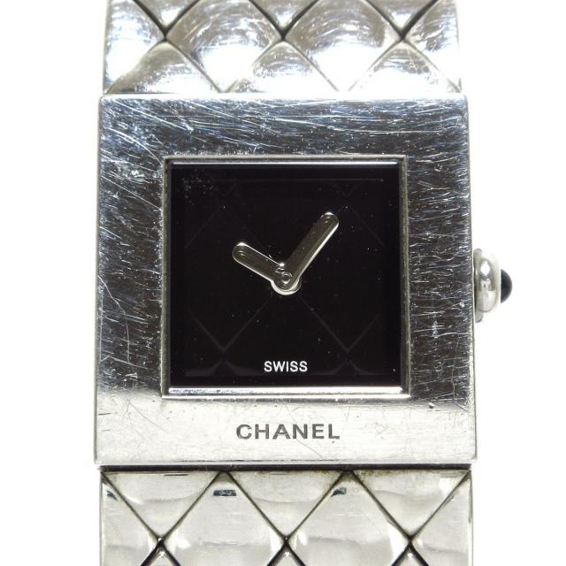 当店だけの限定モデル シャネル - CHANEL 腕時計 黒 H0009 マトラッセ