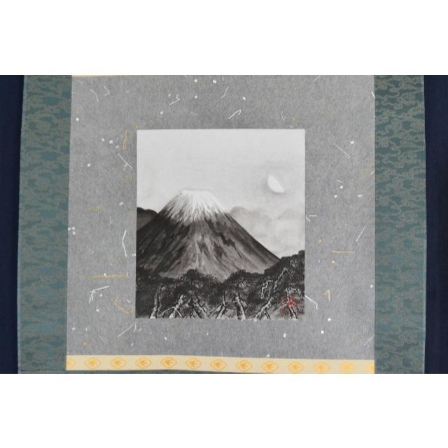 【複製】横山大観/富士図/工芸品/掛軸☆宝船☆AA-861 5