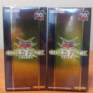 ユウギオウ(遊戯王)の遊戯王ゴールドパック2016未開封ボックス2箱(Box/デッキ/パック)