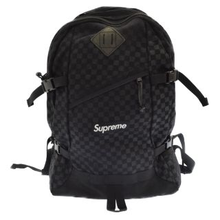 シュプリーム(Supreme)のSUPREME シュプリーム 11AW Printed Cheker Backpack プリントチェッカーバックパック コーデュラナイロンチェック総柄バックパック リュック ブラック/グレー(バッグパック/リュック)